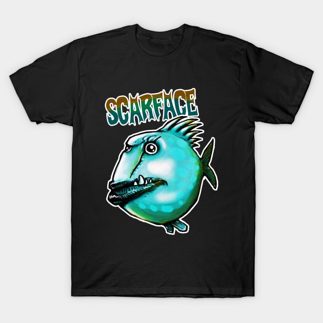 scarface fish T-Shirt by anticute